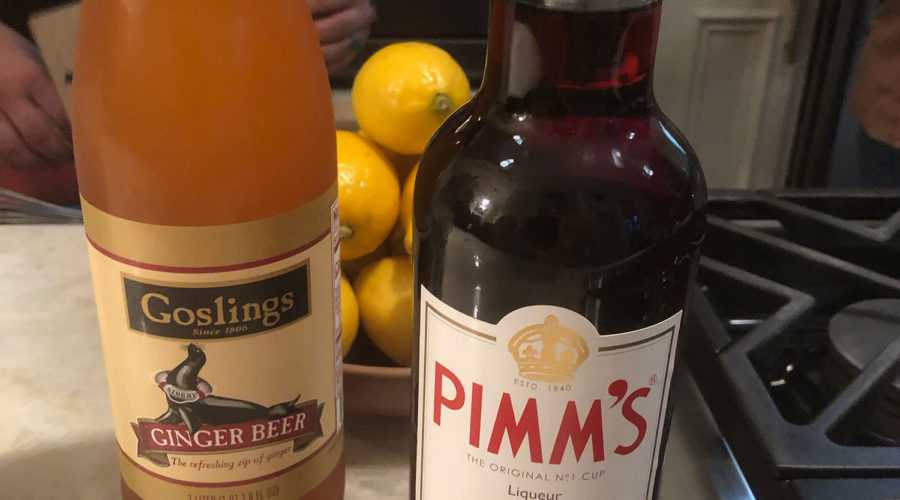 pimm's and ginger beer