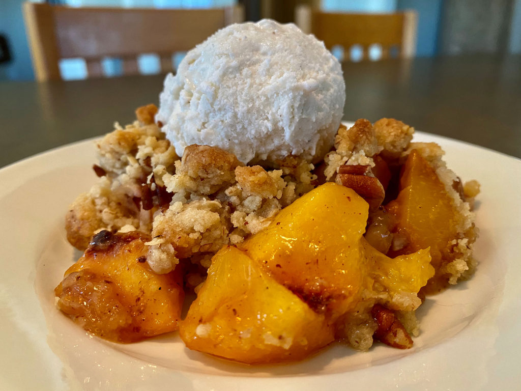 peach crisp