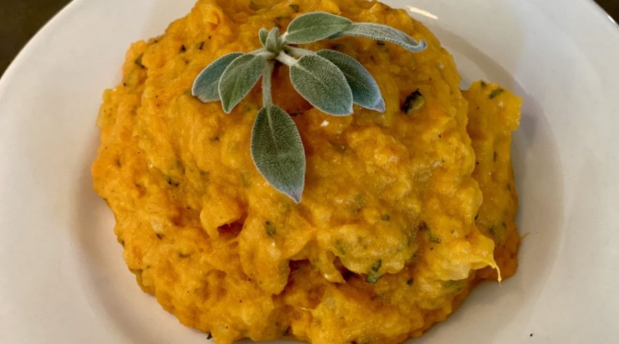 mashed sweet potatoes