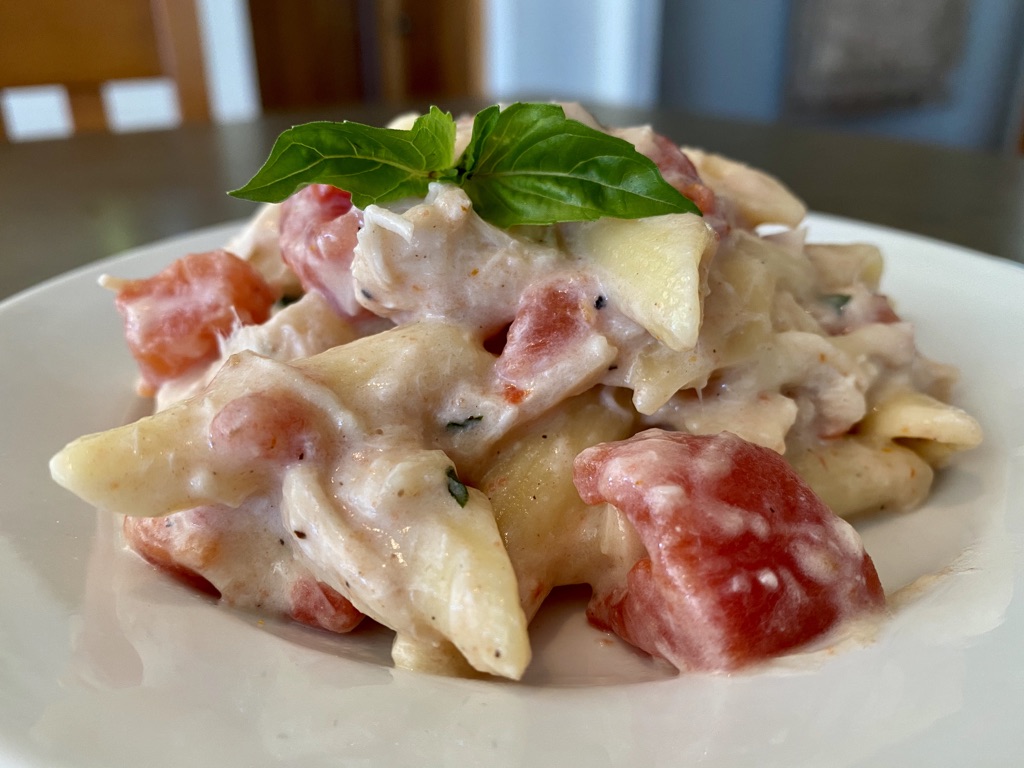 Baked Penne with Tomato B chamel Sauce Basil Epicurean Global