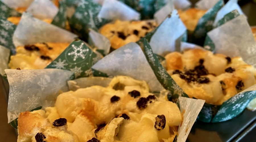 pear-currant flaugnarde