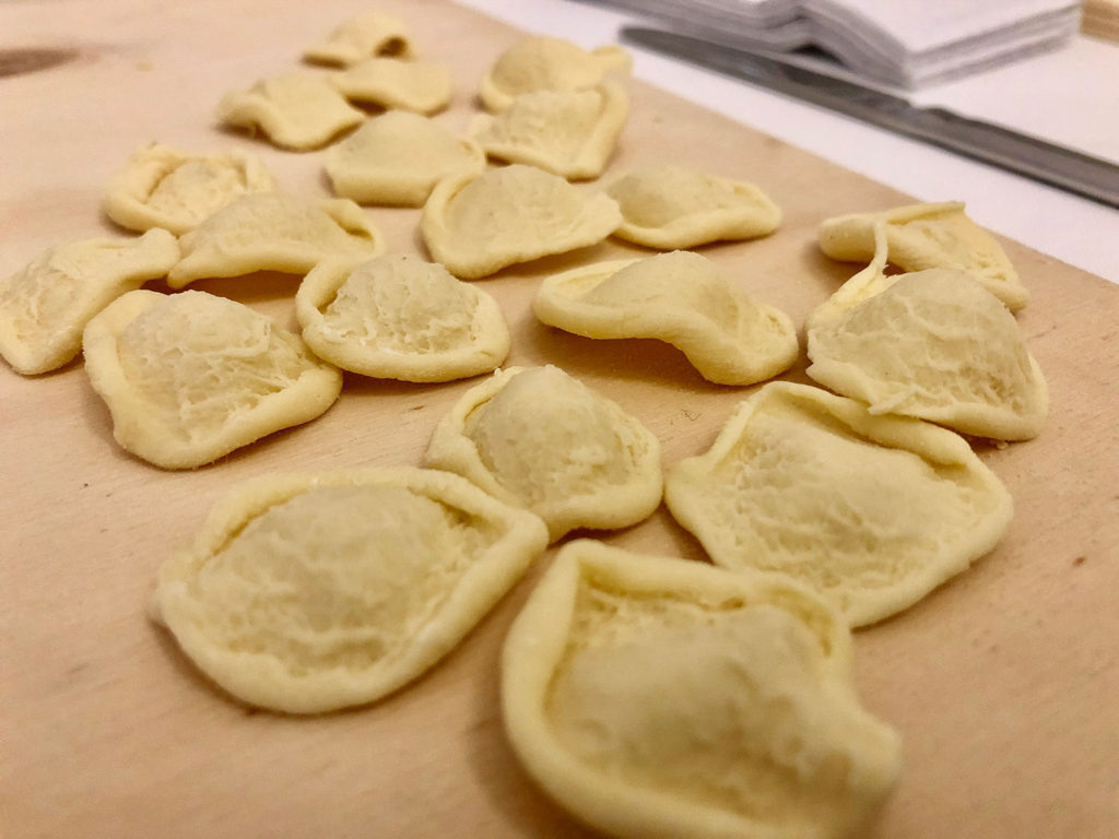 handmade orechiette pasta