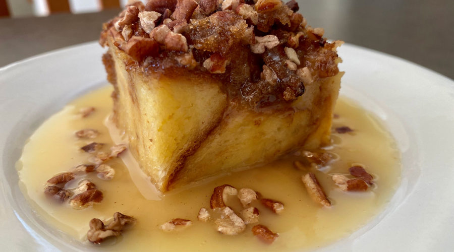 pecan brown sugar bread pudding