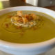 Asparagus-Parmesan Soup with Herb Butter