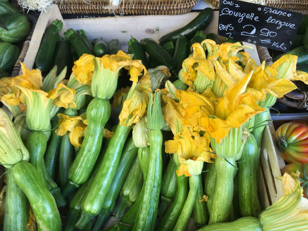 zucchini with blossoms