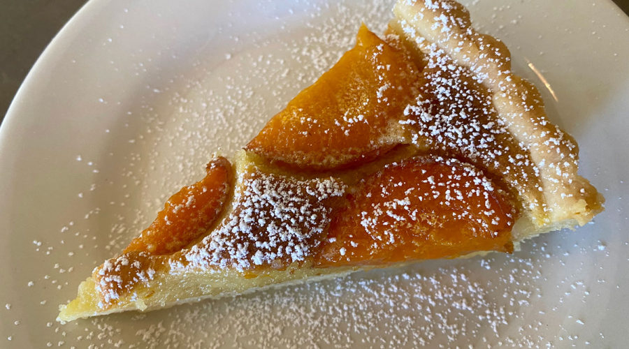 apricot tart slice