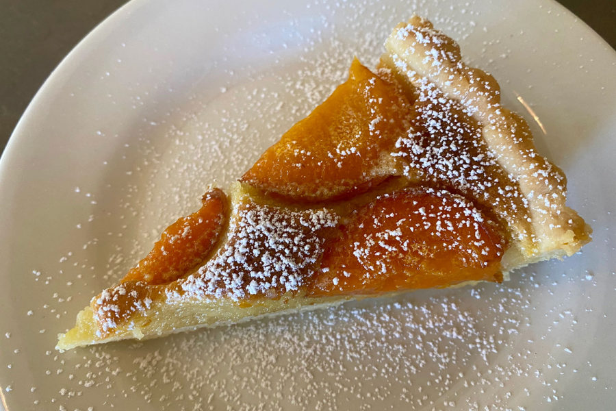 apricot tart slice