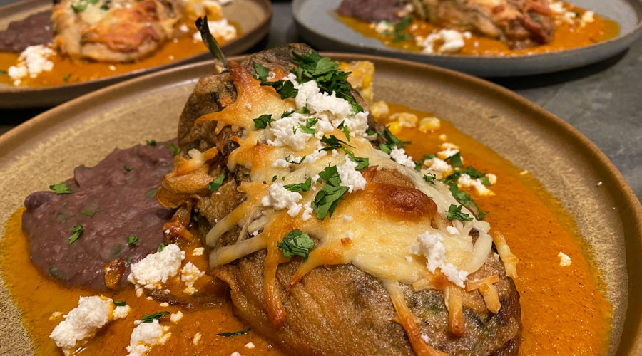 summer squash stuffed chiles rellenos