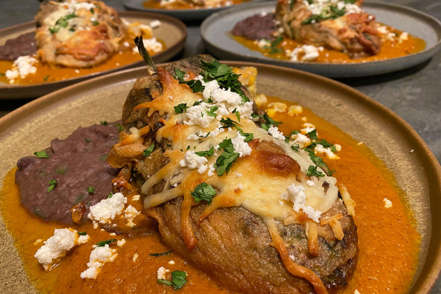 summer squash stuffed chiles rellenos