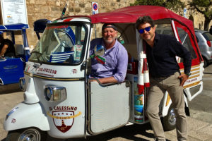 Augusto with Chef Charlie in Otranto