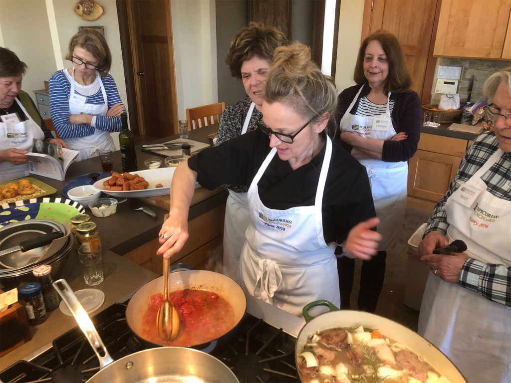 Katherine Frelon teaching at Epicurean Exchange Kitchen