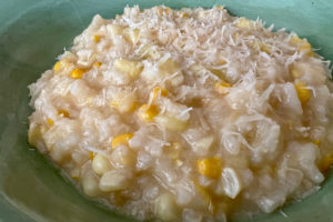 sweet corn risotto