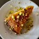 Lemon – Olive Oil Cake with Limoncello Syrup & Crushed Pistachios