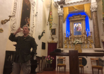 Dario Castagno at the Contrada del Bruco